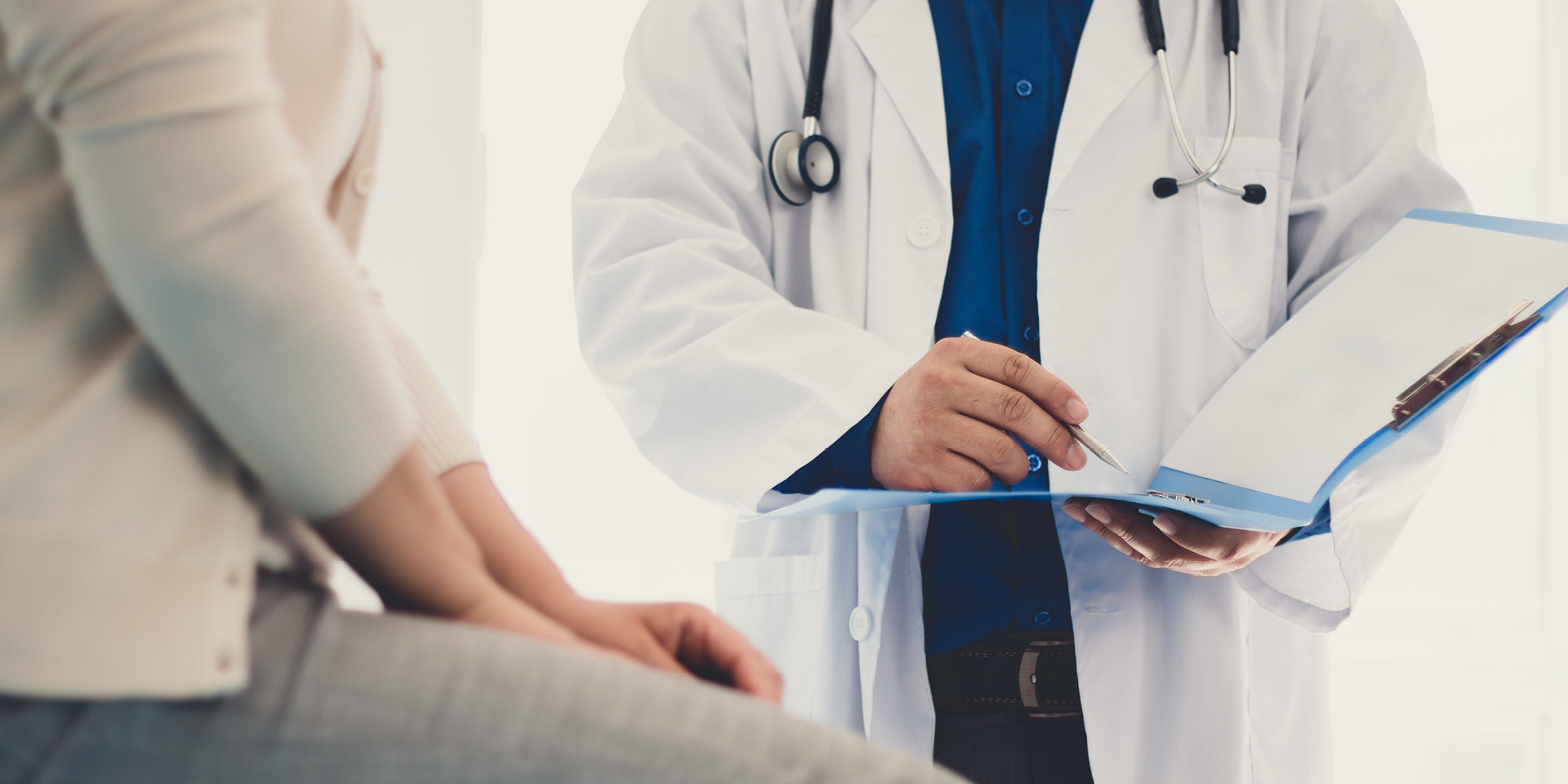 doctor with female patient