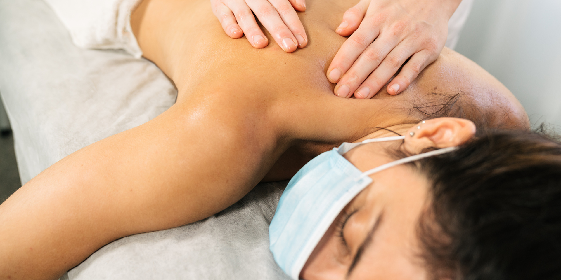 Woman getting massage