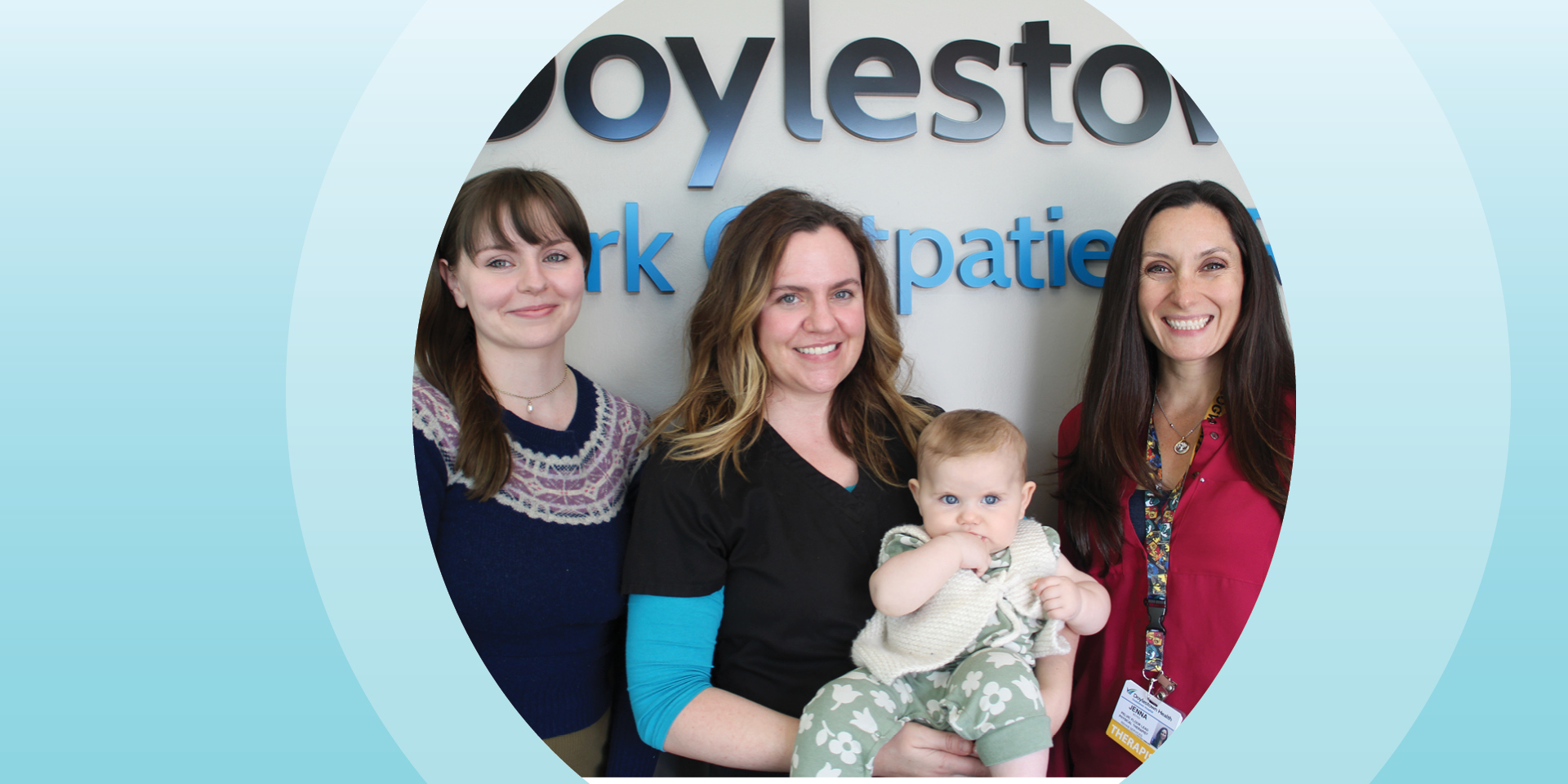 Group picture with a baby