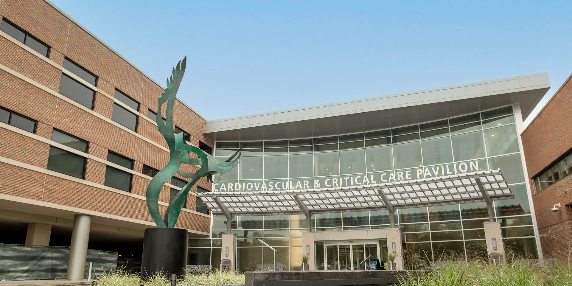View of the Cardiovascular and Critical Care Pavilion at the Doylestown Hospital | Doylestown Health