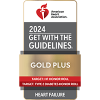 Heart Failure Gold Plus Award with Target: 	Heart Failure Honor Roll and Target: Type 2 Diabetes Honor Roll | Doylestown Health
