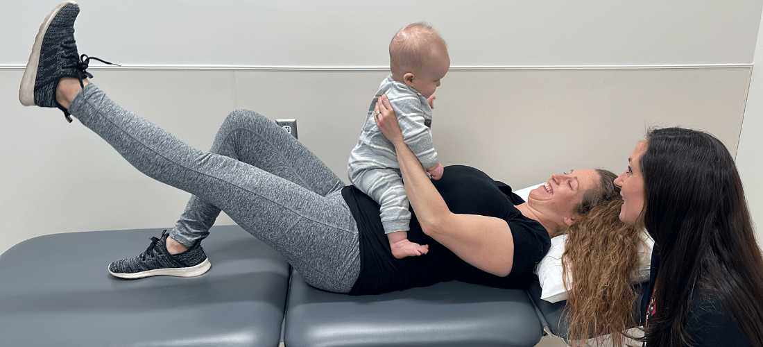 Pelvic Floor PT with a patient | Doylestown Health